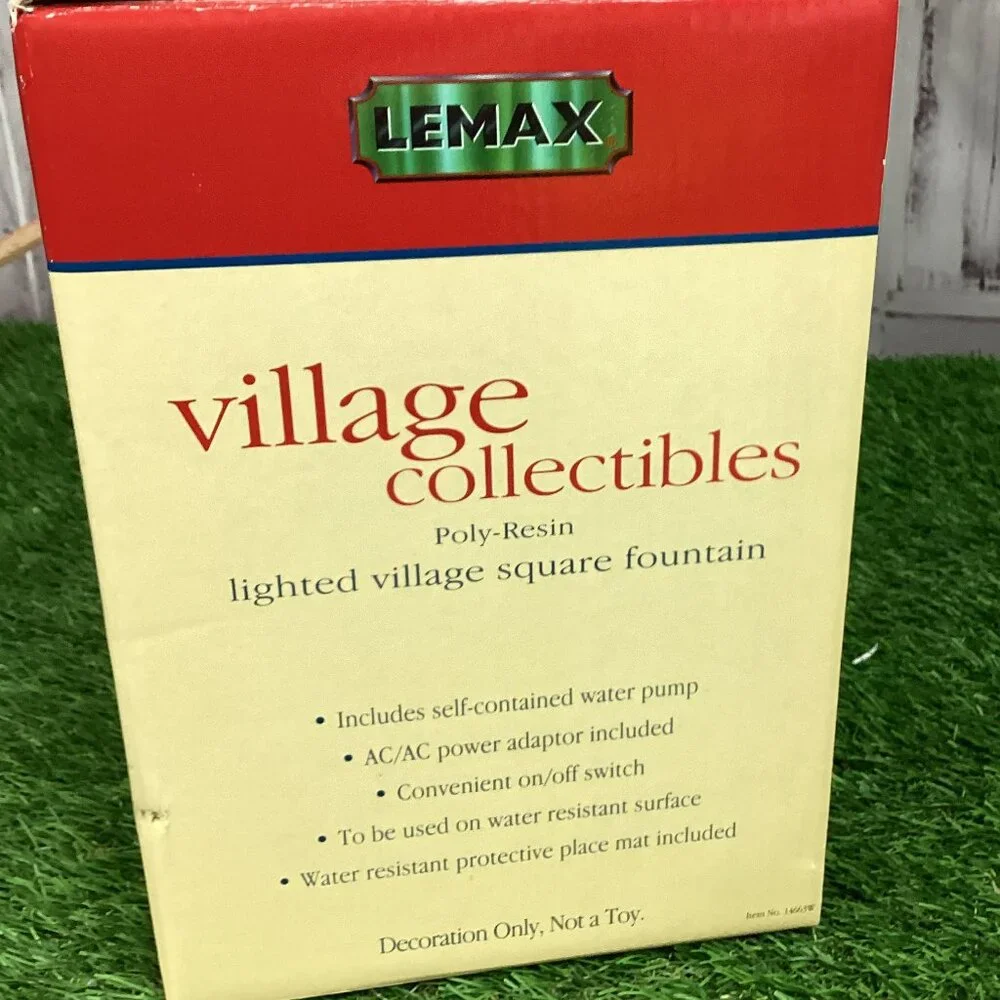 Lemax Lighted Village Square Fountain
